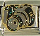 Sparkly camera - photographer - enamel Italian charm